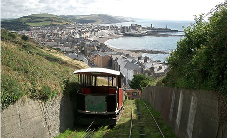 Photo of Aberystwyth from the Cliff Railway