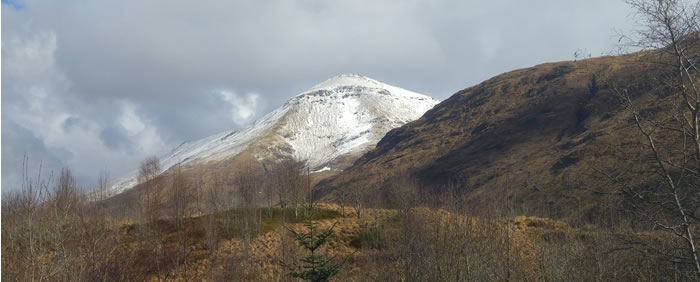 A photo of Scottish mountains I took in March 2016