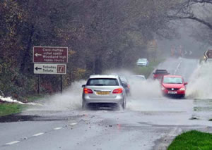 Heavy rain and floods in North Wales - from the Daily Post