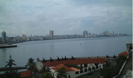 View of Havana's Malecon (seafront)