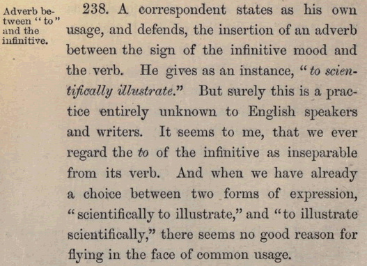 Henry Alford on infinitives