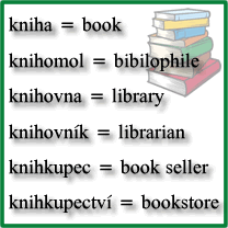 Book-related words in Czech