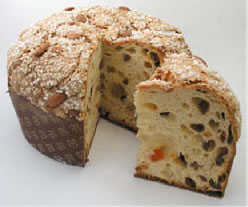 A photo of a panettone