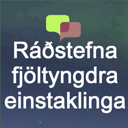 Polyglot Conference logo in Icelandic