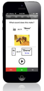 An example of the app on a phone