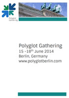 The program for the Polyglot Gathering in Berlin in June 2014