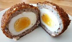 Scotch Egg / œuf dur enrobé de chair à saucisse et pané