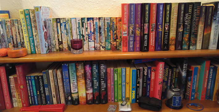 Shelfie of some of my favourite fiction books