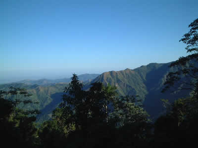 A view of the Sierra Maestra mountains