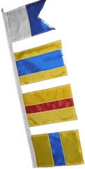 maritime signal flags for 'splice the mainbrace'
