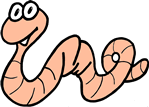 cartoon worm