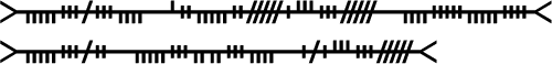 Sample text in Ogham in Latin