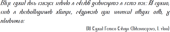 Sample text in Gyorsrovás with abbreviations, medial E's are omitted