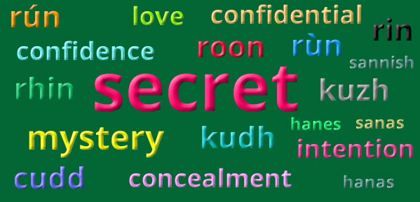 Secret words