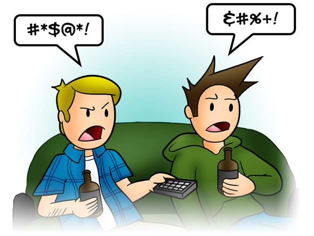 An illustration of the grawlix in use