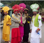 Indian dance group at the Llangollen International Musical Eisteddfod