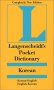 Langenscheidt's Pocket Dictionary Korean/English English/Korean 