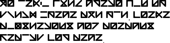 Sample text in the Qillqashimi alphabet