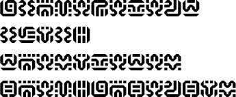 Sample text in Sheikah (in English)