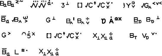 Sample text in ASL in Stokoe Notation (from Goldilocks and the Three Bears)