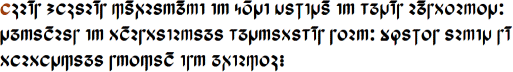Sample text in Latin