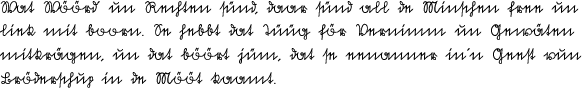 North Low Saxon sample text in the Sütterlin script