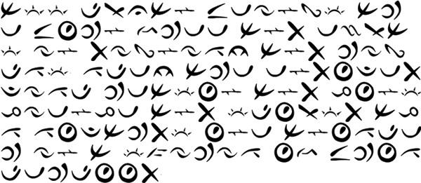 Sample text in the Menaphite script