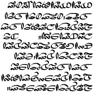 Christish, Tangish and Taichuanish alphabets