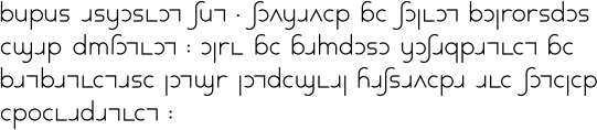 Sample text in Uniscript in Turkish