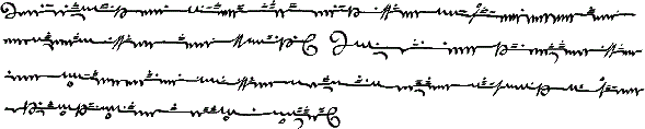 Sample text in Úrogham (horizontal)