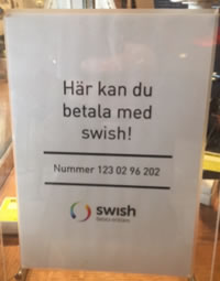 Här kan du betala med swish