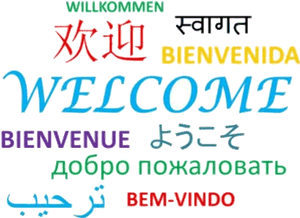 Welome in various languages