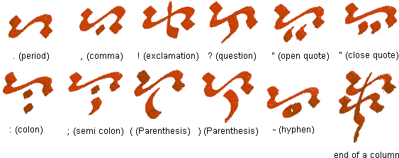 Scryptic II punctuation