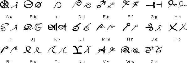 SpaceKees alphabet